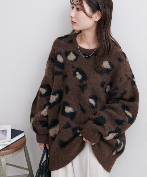 ユニセックス/WEB限定】ダブルジャガードアニマル柄ニット（ニット