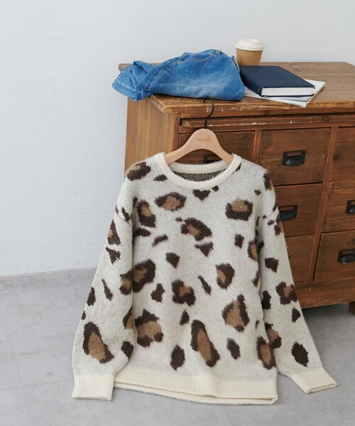 新品♡ラフェティッシュ　ターコイズ　ケーブルニット　セーター 長袖　モヘア　レア DISCOAT（ディスコート）の「【新色追加!/WEB限定】ケーブルルーズ