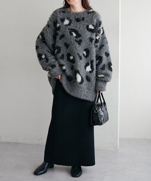 ユニセックス/WEB限定】ダブルジャガードアニマル柄ニット（ニット