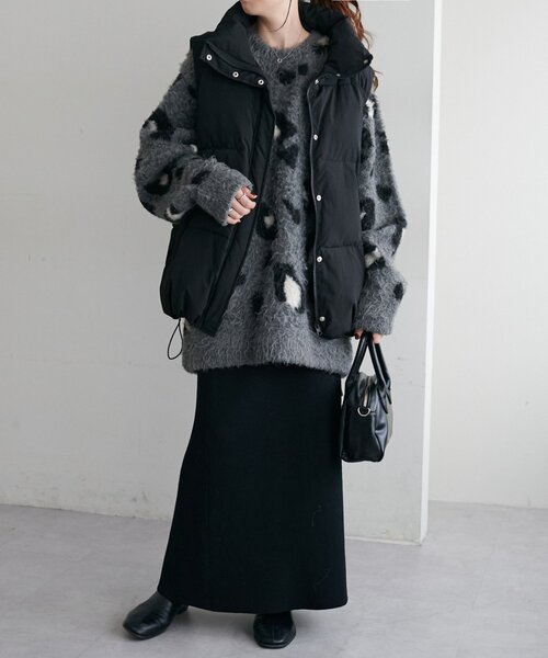 セール】【ユニセックス/WEB限定】ダブルジャガードアニマル柄ニット