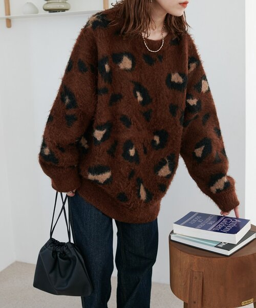 ユニセックス/WEB限定】ダブルジャガードアニマル柄ニット（ニット