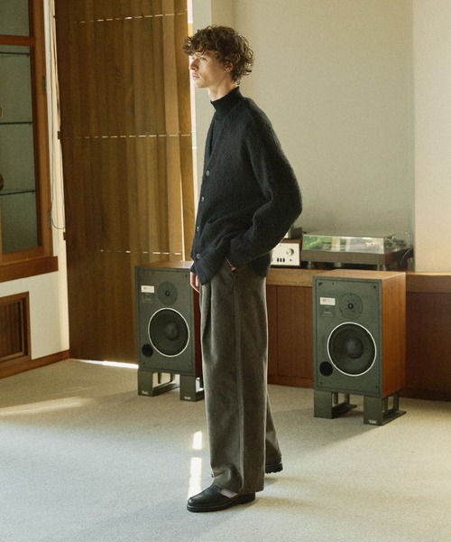 Bleme（ブレム）の「メランジ モヘアライク シャギーVネックニット カーディガン（カーディガン/ボレロ・メンズ・ブラック/ダークブラウン/グレー/ダークオリーブ/ライトカーキ・XL/L/M/S）」の10枚目の写真