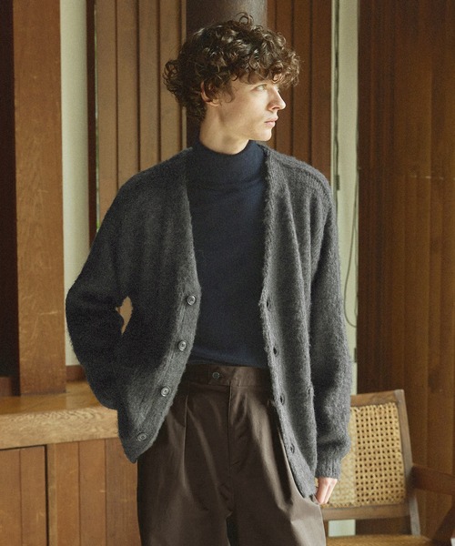 JEAN PAUL GAULTIERリブ編みダークブラウンカーディガン 48 JEAN PAUL GAULTIERリブ編みダークブラウンカーディガン 48 JEAN