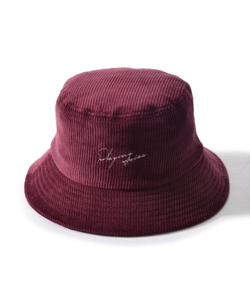 ANCHOR(アンカー)の「CELEB コーデュロイ刺繍バケットハット(ハット・メンズ・アイボリー/チャコール/グリーン/ブラック/パープル・FREE)」の2枚目の写真