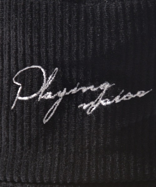 ANCHOR(アンカー)の「CELEB コーデュロイ刺繍バケットハット(ハット・メンズ・アイボリー/チャコール/グリーン/ブラック/パープル・FREE)」の8枚目の写真