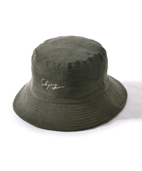 ANCHOR(アンカー)の「CELEB コーデュロイ刺繍バケットハット(ハット・メンズ・アイボリー/チャコール/グリーン/ブラック/パープル・FREE)」の13枚目の写真