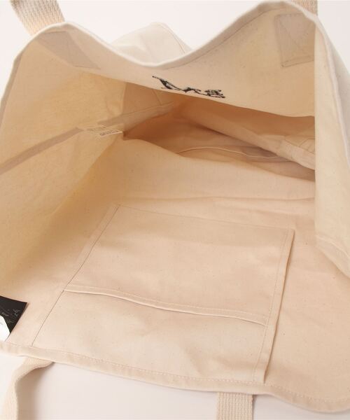 PARROTT CANVAS（パロットキャンバス）の「【追加】【PARROTT CANVAS/パロットキャンバス】PCMキャンバストートバッグ（トートバッグ・レディース・アイボリー/ダークネイビー・フリー）」の15枚目の写真