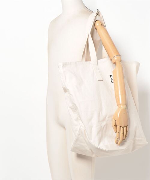 PARROTT CANVAS（パロットキャンバス）の「【追加】【PARROTT CANVAS/パロットキャンバス】PCMキャンバストートバッグ（トートバッグ・レディース・アイボリー/ダークネイビー・フリー）」の11枚目の写真