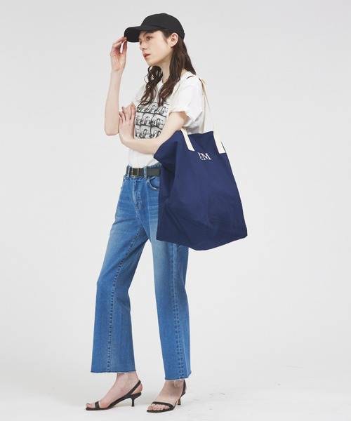 PARROTT CANVAS（パロットキャンバス）の「【追加】【PARROTT CANVAS/パロットキャンバス】PCMキャンバストートバッグ（トートバッグ・レディース・アイボリー/ダークネイビー・フリー）」の20枚目の写真