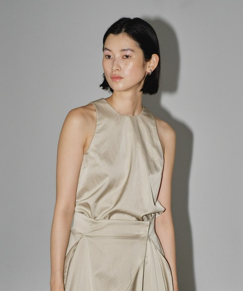 トップス Esan Sleeveless Satin Tops 【公式通販】