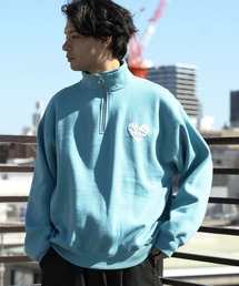 グラフィックハーフジップ