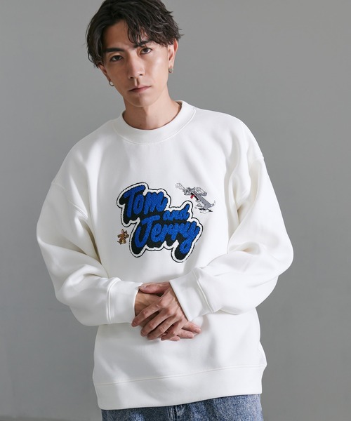 Tom&Jerry(トムアンドジェリー)の「『TOM&JERRY/トムアンドジェリー』BIGクルースウェット(スウェット・メンズ・ブラック/ホワイト・LL/L/M)」の3枚目の写真