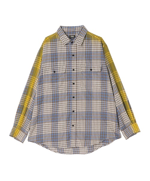 PAMEO POSE（パメオポーズ）の「Sprayed Flannel Shirt（シャツ/ブラウス・レディース・イエロー/レッド・FREE）」の6枚目の写真