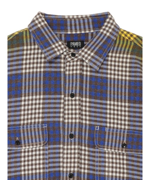 PAMEO POSE（パメオポーズ）の「Sprayed Flannel Shirt（シャツ/ブラウス・レディース・イエロー/レッド・FREE）」の13枚目の写真