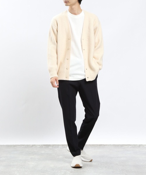GLOBAL WORK Smile Seed Store(グローバルワーク スマイルシードストア)の「ストレッチブークレVネックカーディガン/907906(カーディガン/ボレロ・メンズ・ライトグレー/グレー/アイボリー/ブラック・MEDIUM/SMALL/LARGE/X-LARGE)」の5枚目の写真