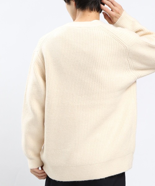 GLOBAL WORK Smile Seed Store(グローバルワーク スマイルシードストア)の「ストレッチブークレVネックカーディガン/907906(カーディガン/ボレロ・メンズ・ライトグレー/グレー/アイボリー/ブラック・MEDIUM/SMALL/LARGE/X-LARGE)」の8枚目の写真