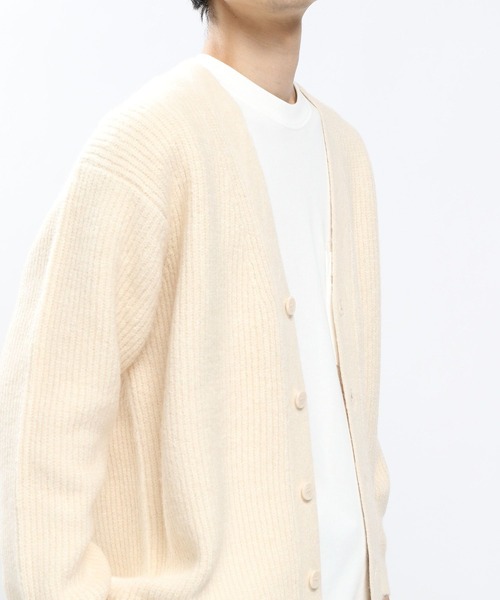 GLOBAL WORK Smile Seed Store(グローバルワーク スマイルシードストア)の「ストレッチブークレVネックカーディガン/907906(カーディガン/ボレロ・メンズ・ライトグレー/グレー/アイボリー/ブラック・MEDIUM/SMALL/LARGE/X-LARGE)」の9枚目の写真