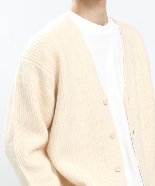GLOBAL WORK Smile Seed Store(グローバルワーク スマイルシードストア)の「ストレッチブークレVネックカーディガン/907906(カーディガン/ボレロ・メンズ・ライトグレー/グレー/アイボリー/ブラック・MEDIUM/SMALL/LARGE/X-LARGE)」の10枚目の写真