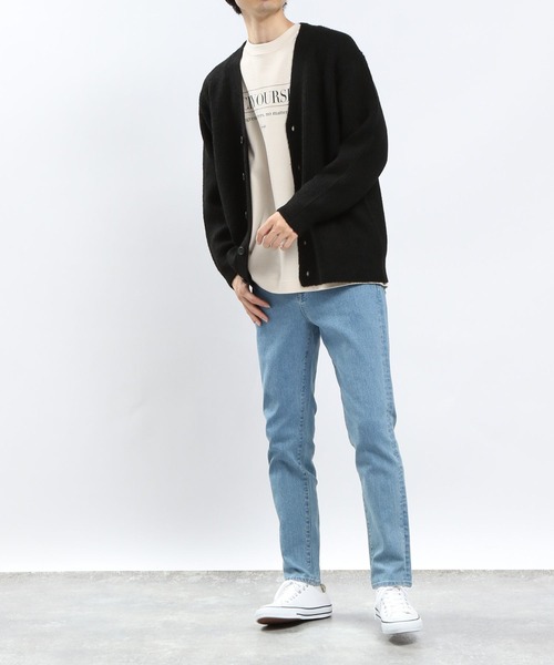 GLOBAL WORK Smile Seed Store(グローバルワーク スマイルシードストア)の「ストレッチブークレVネックカーディガン/907906(カーディガン/ボレロ・メンズ・ライトグレー/グレー/アイボリー/ブラック・MEDIUM/SMALL/LARGE/X-LARGE)」の11枚目の写真