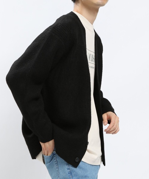 GLOBAL WORK Smile Seed Store(グローバルワーク スマイルシードストア)の「ストレッチブークレVネックカーディガン/907906(カーディガン/ボレロ・メンズ・ライトグレー/グレー/アイボリー/ブラック・MEDIUM/SMALL/LARGE/X-LARGE)」の16枚目の写真