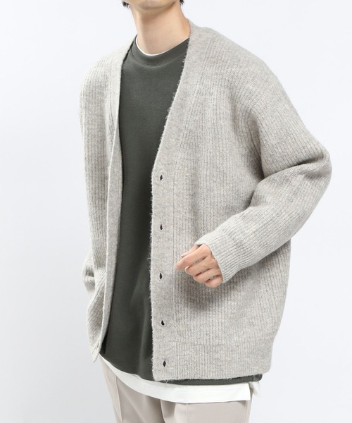 GLOBAL WORK Smile Seed Store(グローバルワーク スマイルシードストア)の「ストレッチブークレVネックカーディガン/907906(カーディガン/ボレロ・メンズ・ライトグレー/グレー/アイボリー/ブラック・MEDIUM/SMALL/LARGE/X-LARGE)」の19枚目の写真