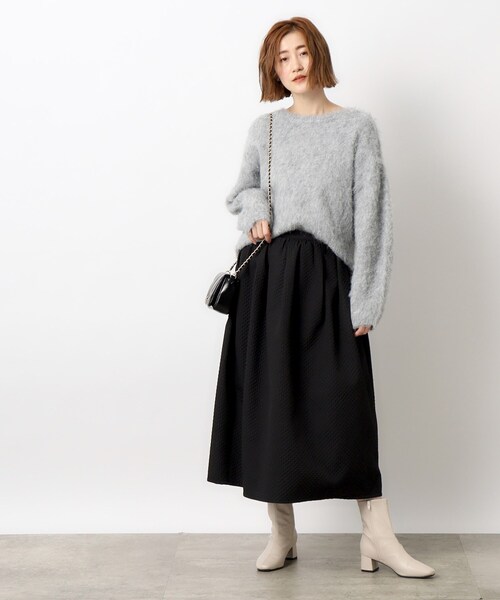 【未使用】PLST ジャガードコクーンスカート　M PLST(プラステ)公式 | ジャカードコクーンスカート