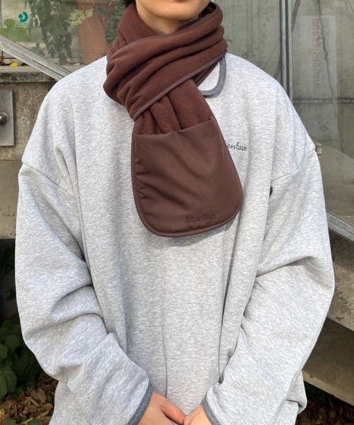 セール】ポケット付きフリースマフラー（マフラー）｜BROKEN BASE