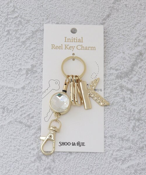 SHOO・LA・RUE（シューラルー）の「◆【イニシャル】リール付きキーチャーム（チャーム・レディース・ゴールド系/ゴールド系1/ゴールド系4/ゴールド系5/ゴールド系2/ゴールド系3・00）」の4枚目の写真
