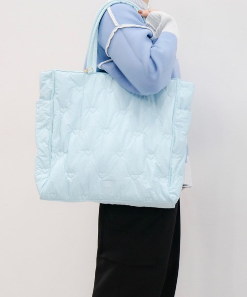tiny tiny（ティニーティニー）の「ハートキルトトートバッグ[tiny