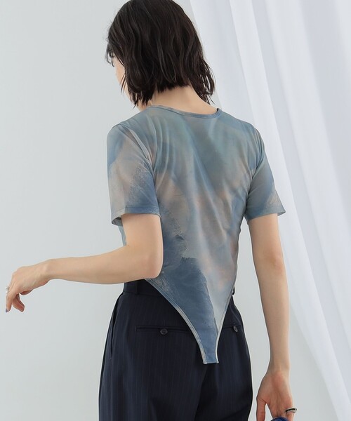 RAY BEAMS◆プリントボディースーツTシャツ/ポリエステル/ブルー/61-04-0471-101// Ray BEAMS（レイビームス）の「Ray BEAMS / プリント ボディ