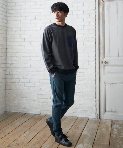 ikka(イッカ)の「ヘリンボン裏起毛プルオーバー(スウェット・メンズ・ネイビー/ブラック/オリーブ・XL/M/L/S)」の10枚目の写真