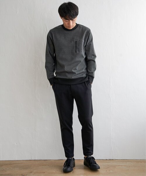 ikka(イッカ)の「ヘリンボン裏起毛プルオーバー(スウェット・メンズ・ネイビー/ブラック/オリーブ・XL/M/L/S)」の15枚目の写真