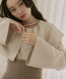 moi tytto | 2way襟付きポンチトップス(その他トップス)