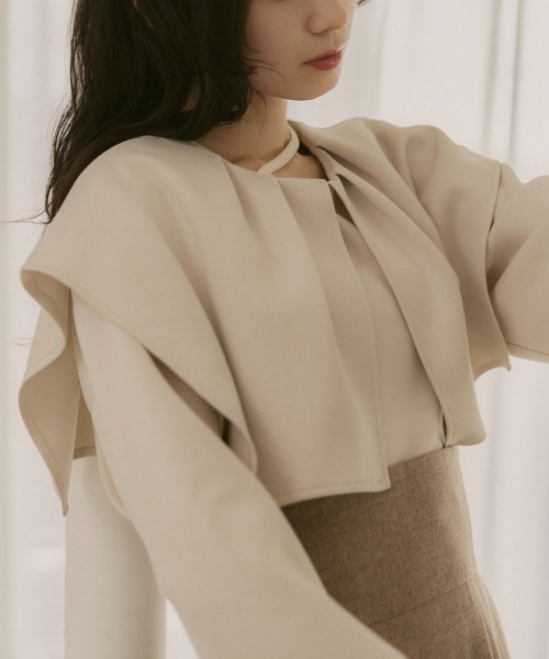 moi tytto（モイテュット）の「2way襟付きポンチトップス（その他トップス・レディース・ベージュ/ナチュラル・FREE）」の18枚目の写真