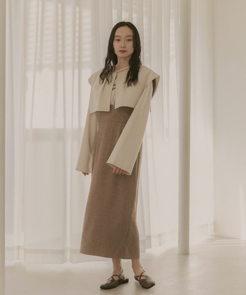 moi tytto（モイテュット）の「2way襟付きポンチトップス（その他トップス・レディース・ベージュ/ナチュラル・FREE）」の14枚目の写真