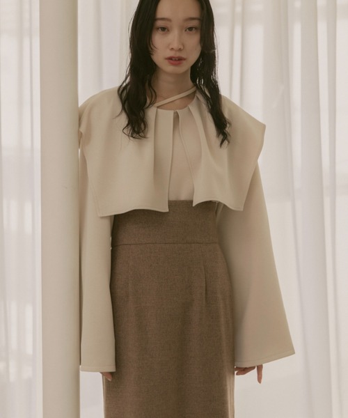 moi tytto（モイテュット）の「2way襟付きポンチトップス（その他トップス・レディース・ベージュ/ナチュラル・FREE）」の7枚目の写真