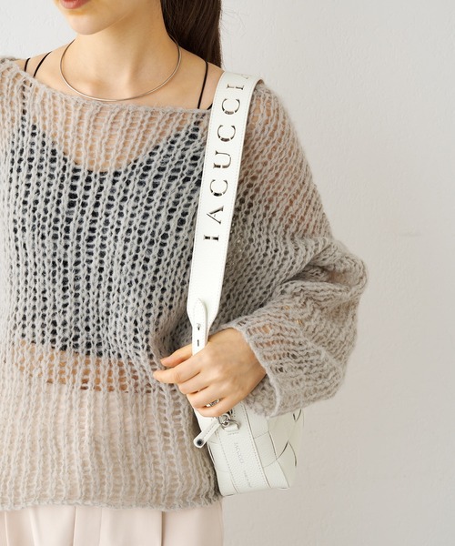 IACUCCI（イアクッチ）の「ベルタ S CERVO（ショルダーバッグ・レディース・ホワイト/キャメル/ミント/サンドベージュ/ライトグレー/ブルー・FREE）」の18枚目の写真