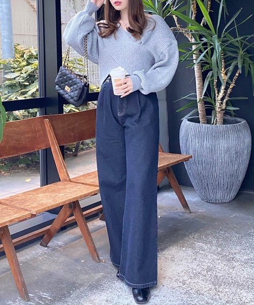 INGNI（イング）の「リブクロスニット（ニット/セーター）」 - WEAR
