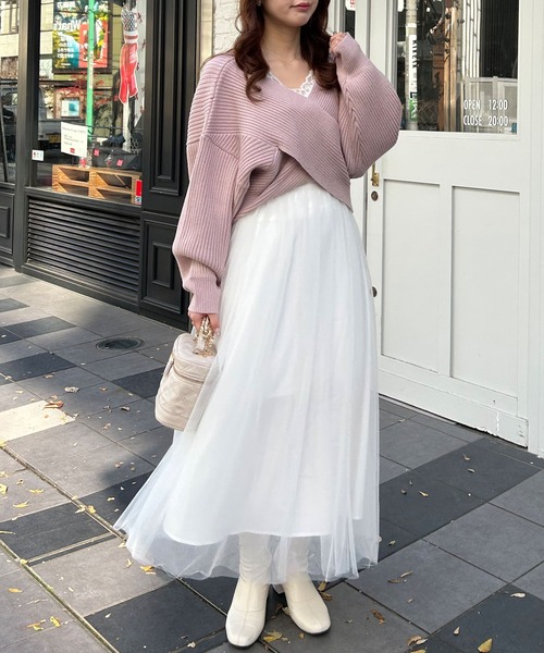 INGNI（イング）の「リブクロスニット（ニット/セーター）」 - WEAR