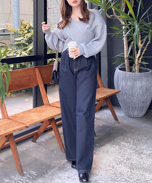 INGNI（イング）の「リブクロスニット（ニット/セーター）」 - WEAR