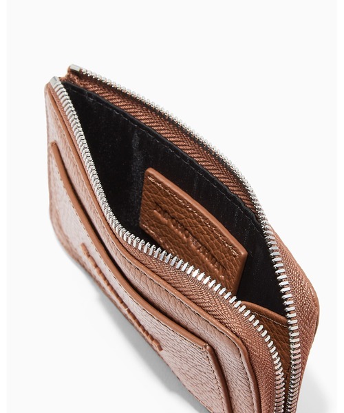 EMPORIO ARMANI（エンポリオアルマーニ）の「【エンポリオ アルマーニ】ジップ付きカードホルダー タンブルレザー フラグメントケース（カードケース・メンズ・ブラック/ブラウン・FREE）」の9枚目の写真