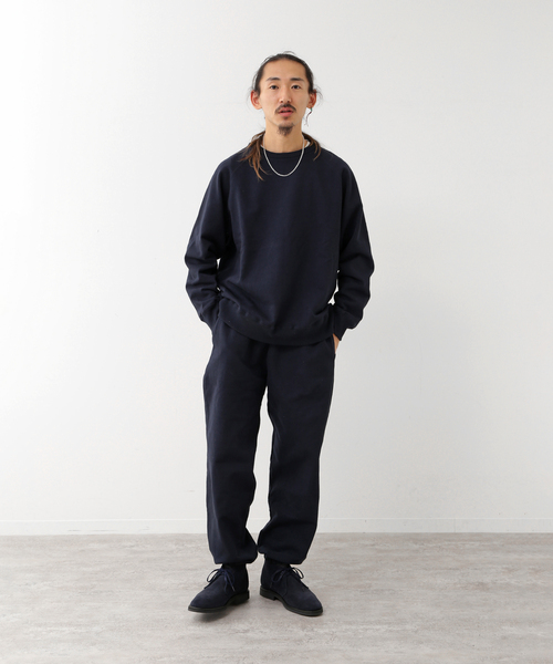 UNFOLLOW(アンフォロー)の「【FOLL / フォル】two side hardyarn sweat crew(Tシャツ/カットソー・メンズ・ネイビー・2)」の9枚目の写真