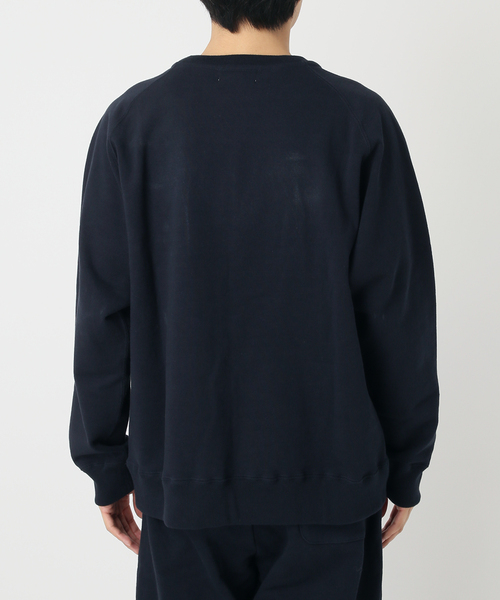 UNFOLLOW(アンフォロー)の「【FOLL / フォル】two side hardyarn sweat crew(Tシャツ/カットソー・メンズ・ネイビー・2)」の4枚目の写真