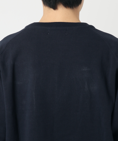 UNFOLLOW(アンフォロー)の「【FOLL / フォル】two side hardyarn sweat crew(Tシャツ/カットソー・メンズ・ネイビー・2)」の5枚目の写真
