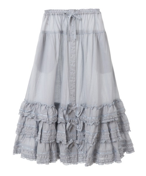 PINK HOUSE（ピンクハウス）の「フランス製レース使いスカート（スカート・レディース・ミント/ブラック/ピンク/サックスブルー/ホワイト・フリー）」の12枚目の写真