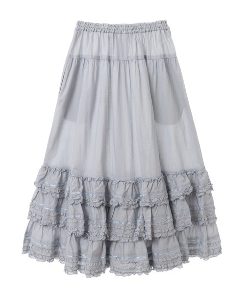 PINK HOUSE（ピンクハウス）の「フランス製レース使いスカート（スカート・レディース・ミント/ブラック/ピンク/サックスブルー/ホワイト・フリー）」の13枚目の写真