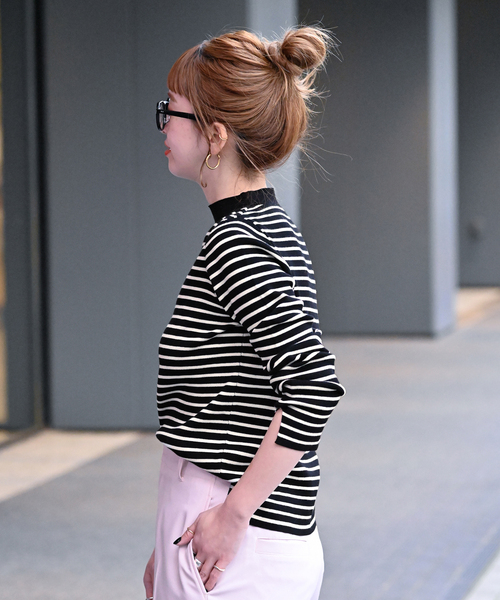 B.C STOCK（ベーセーストック）の「《追加》ソウバリ長袖ハイゲージニット（ニット/セーター・レディース・グレー/ブラック系その他・FREE）」の17枚目の写真