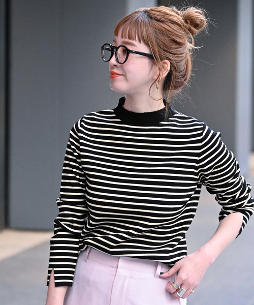 B.C STOCK（ベーセーストック）の「《追加》ソウバリ長袖ハイゲージニット（ニット/セーター・レディース・グレー/ブラック系その他・FREE）」の18枚目の写真