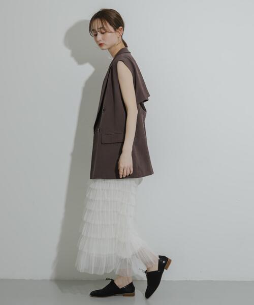 SENSE OF PLACE by URBAN RESEARCH（センスオブプレイスバイアーバンリサーチ）の「スクエアトゥレースアップシューズ（その他シューズ・レディース・シルバー/ブラック/ゴールド・SMALL/MEDIUM/LARGE）」の14枚目の写真