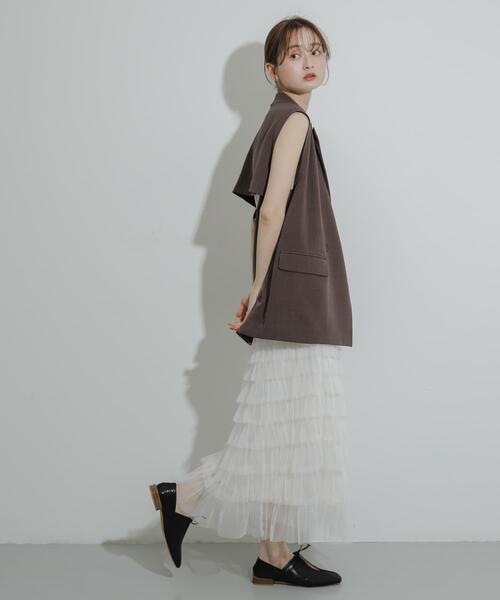 SENSE OF PLACE by URBAN RESEARCH（センスオブプレイスバイアーバンリサーチ）の「スクエアトゥレースアップシューズ（その他シューズ・レディース・シルバー/ブラック/ゴールド・SMALL/MEDIUM/LARGE）」の15枚目の写真